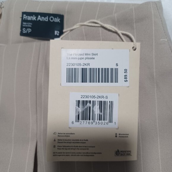 Frank And Oak pleated mini skirt NWT - Picture 6 of 14
